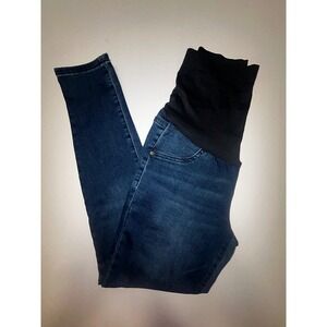 Sonoma Maternity Jeggings Size 10 Dark Wash Full Coverage Panel Slim Fit